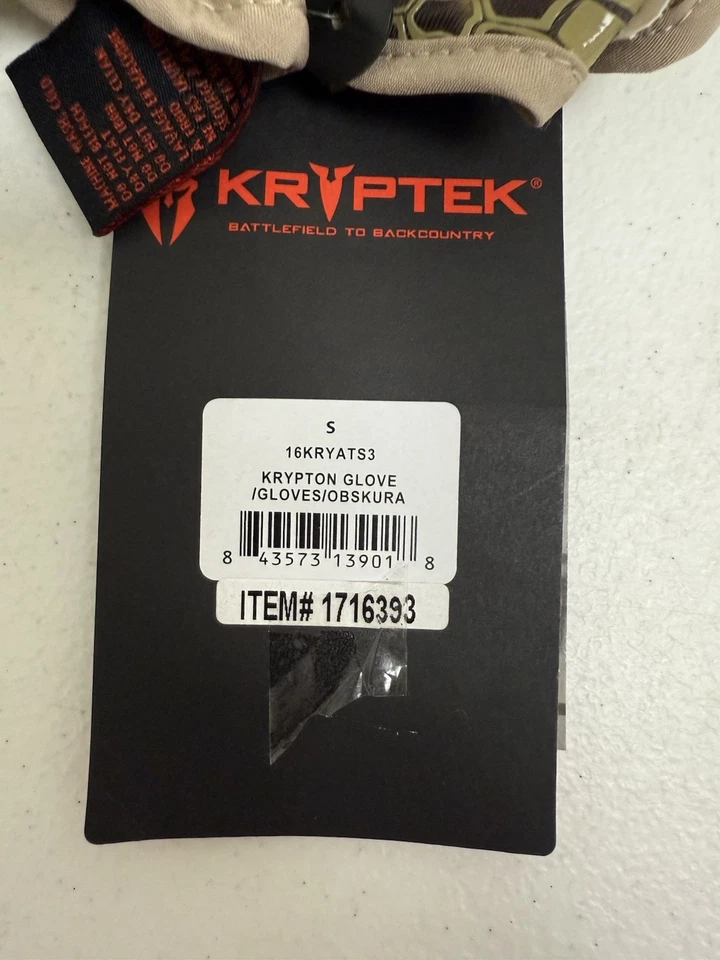 Kryptek Mens Gloves Transitional Small Multicolored Camo 16KRYATS3 Hunting - Image 4 of 4