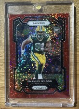 2023 Panini Prizm - Rookies Emanuel Wilson #335 Red Sparkle Prizm (RC)