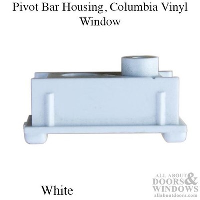 Columbia Pivot Bar Housing White 1-1/8'' x 9/16'' for 532049 Pivot Bar