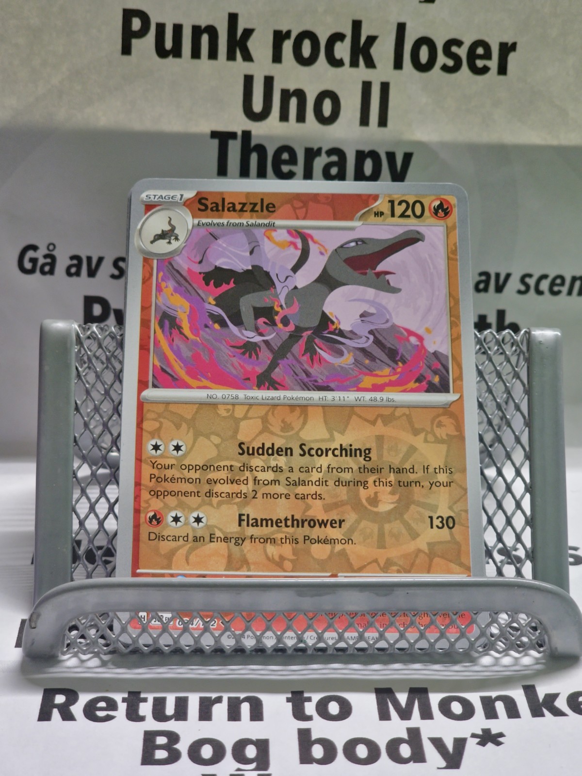 Pokemon - Salazzle - 024/142 - Reverse Holo - Stellar Crown - NM/M - NEW