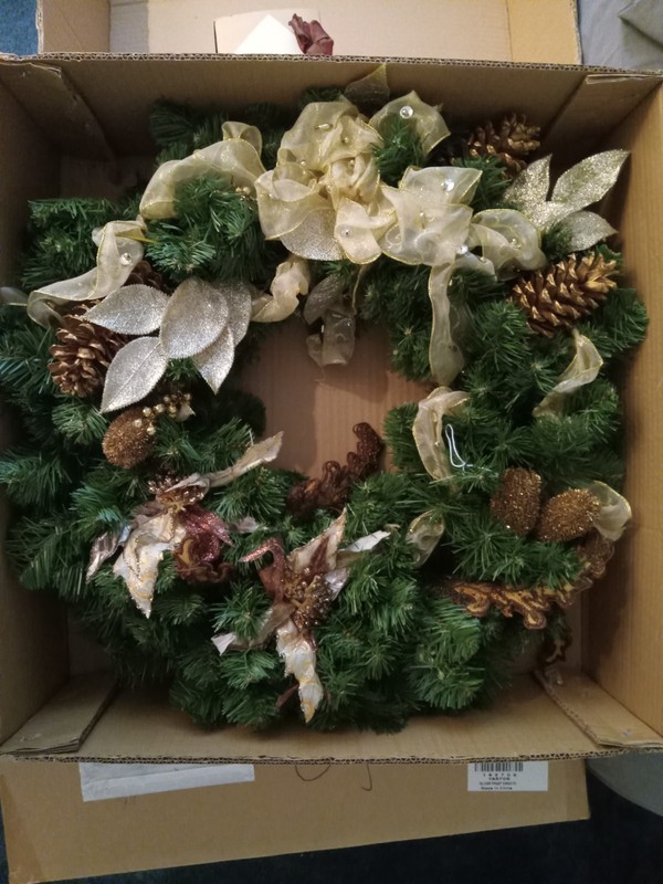 Festive Wreath - for front door, window or wall