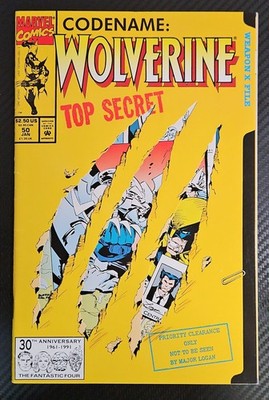 Wolverine #50 VF- Origin Retold Marvel 1992