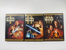 Star Wars Prequel Trilogy Episodes 1-3 6-Disc Widescreen DVD Set Lot 1, 2, 3