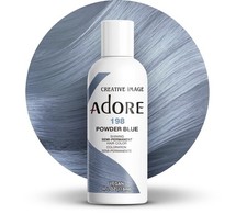  3 Pack Adore Semi Permanent Hair Dye Color 4oz  198 Powder Blue 