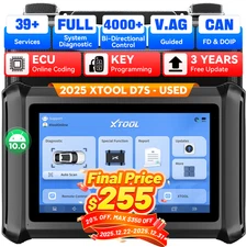 XTOOL USED D7S OBD2 Auto Bidirectional All System Diagnostic Scanner KEY Coding