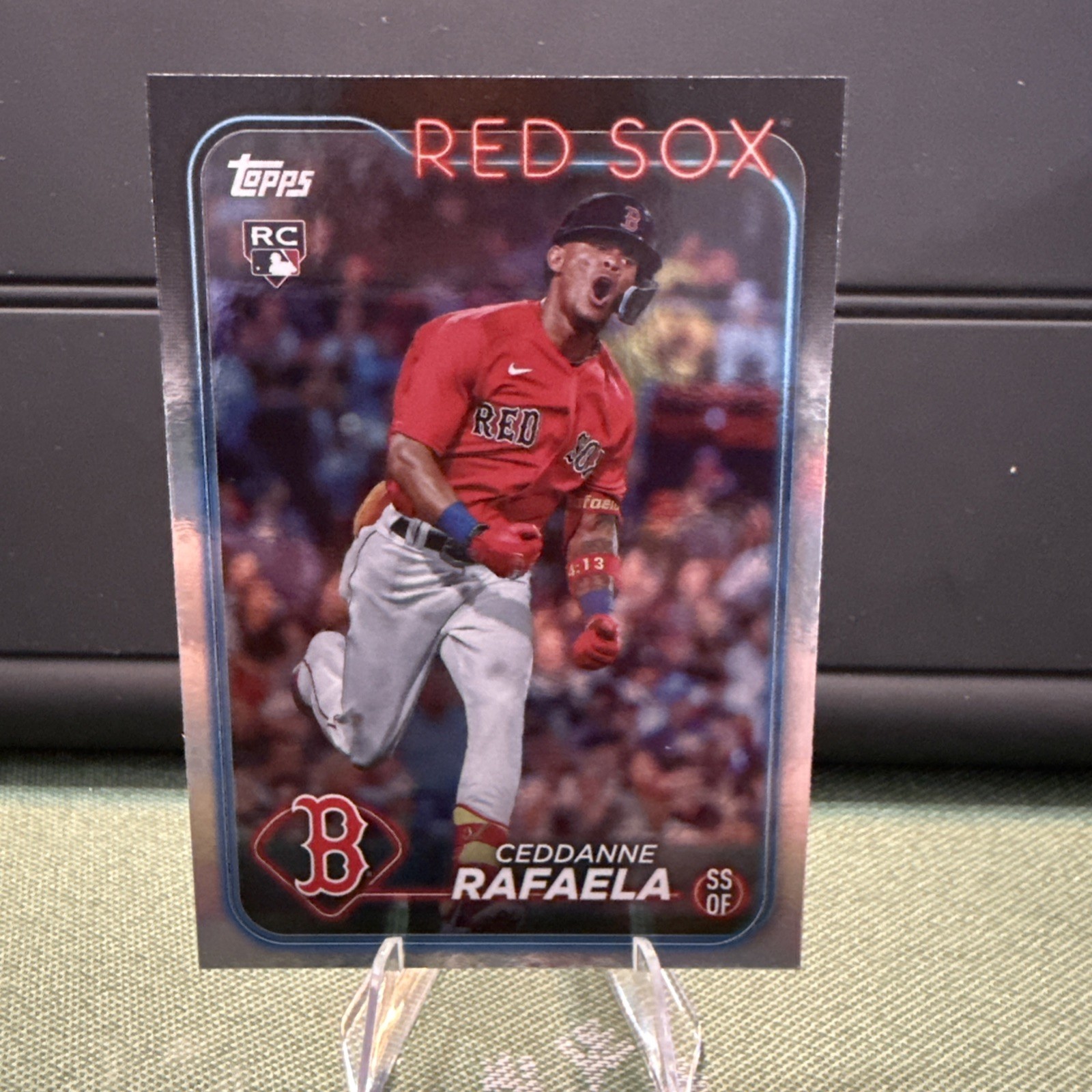 2024 Topps Series 1 - Ceddanne Rafaela #313 Rainbow Foil (RC)