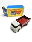 Vintage 1961 MATCHBOX LESNEY No. 3 Bedford Tipper Truck GRAY w/ Maroon MIB