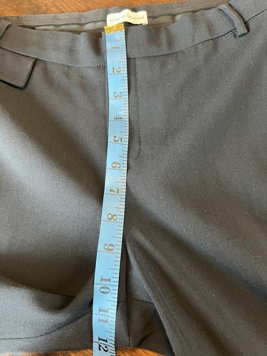 Scanlan Theodore Wool Blend Crop Pants Women’s Size 6 Black Mid Rise Straight - Picture 12 of 13