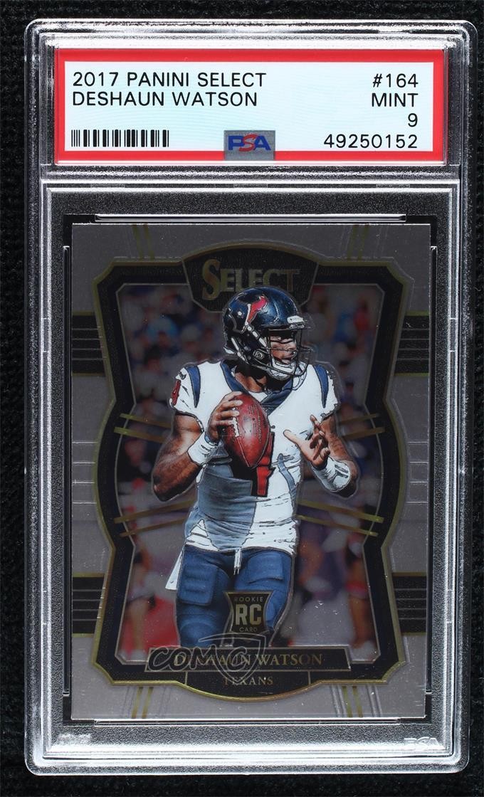 2017 Panini Select Premier Level Deshaun Watson #164 PSA 9 MINT Rookie RC 00dy