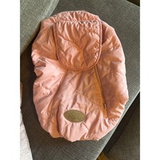 Cozy Cover Pink Quilted Infant Car Seat- Baby Carrier Stroller Cover Warm Puffer