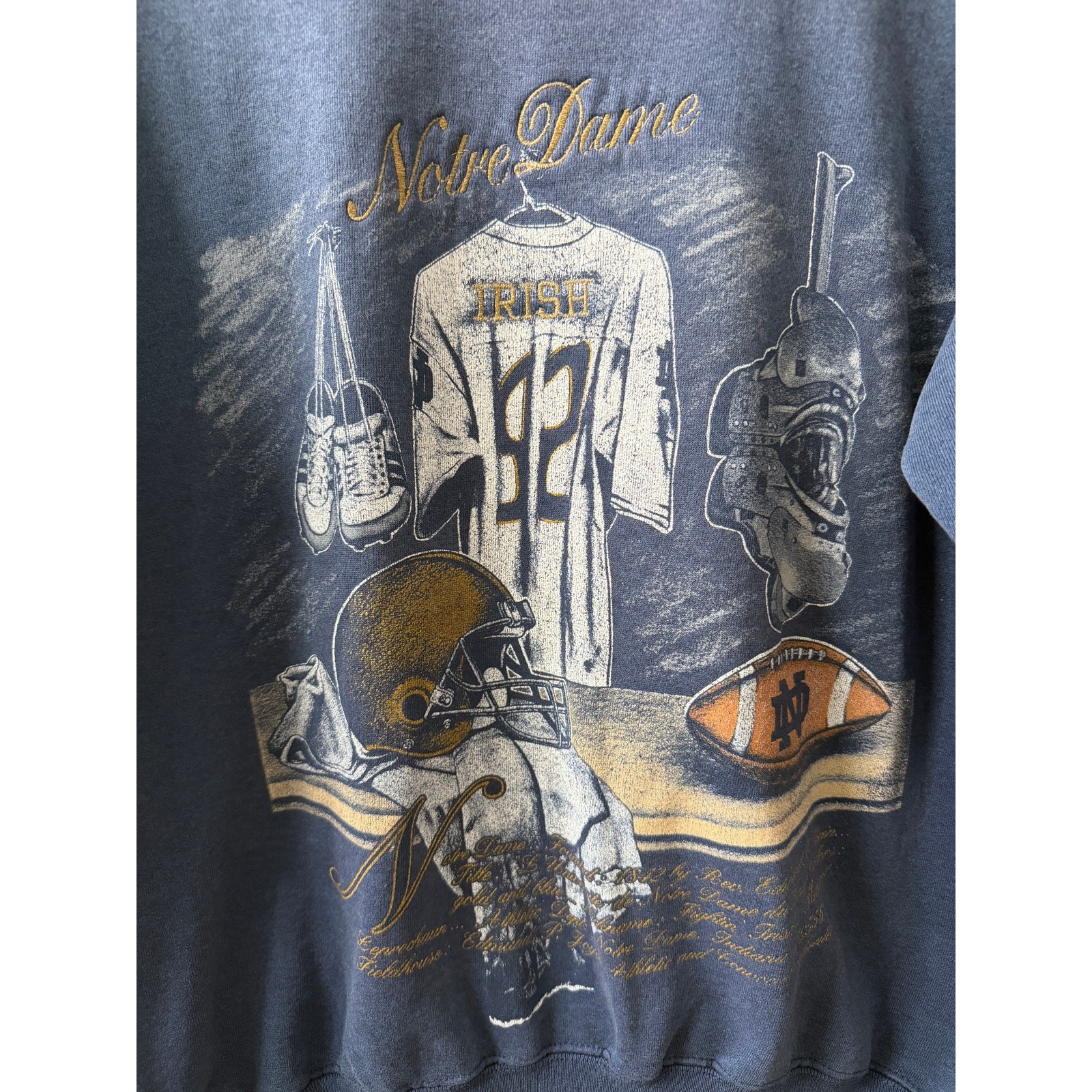 Vintage Notre Dame Fighting Irish crewneck size Medium image 2