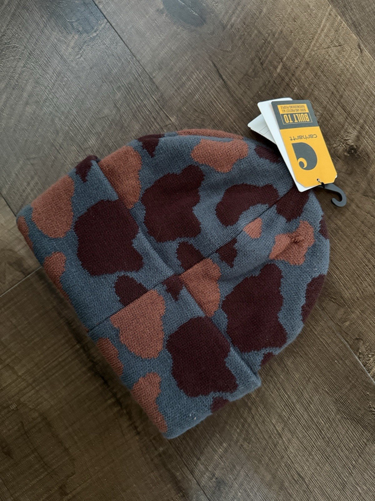 CARHARTT - Camo Beanie - Hat - Sticking Cap - Authentic - RARE! - New Deadstock image 3