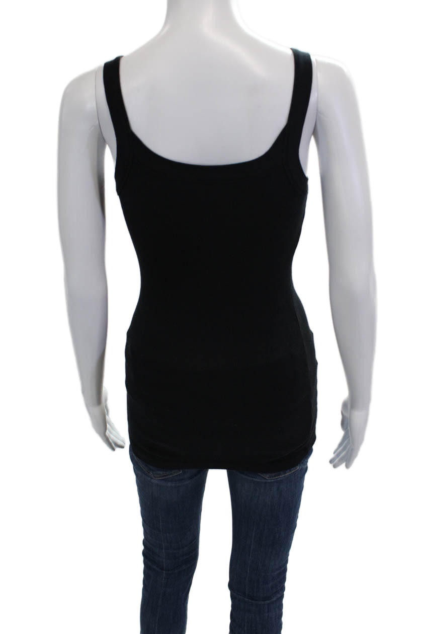 Splendid Womens Basic Camisole Square Neck Black … - image 3