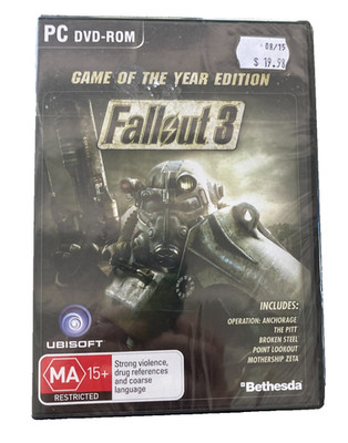 Fallout 3 Game of the Year Edition PC DVD-ROM New Sealed