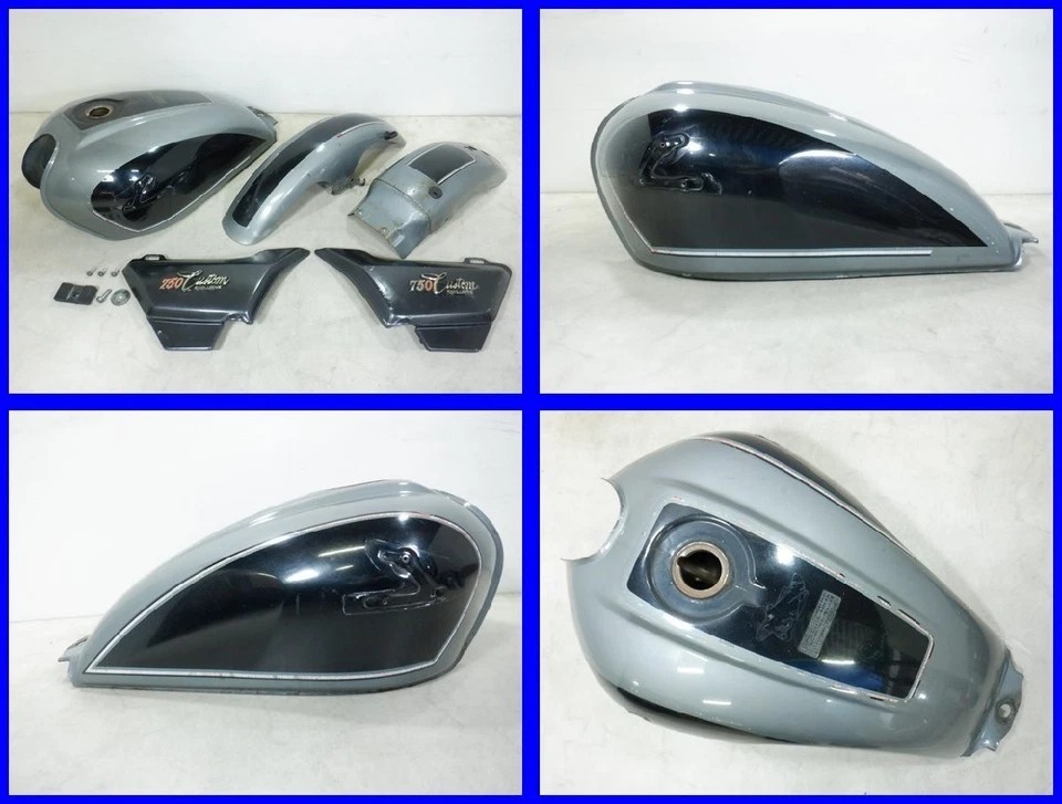 Juego de cubiertas laterales guardabarros delantero trasero personalizado para tanque de combustible de gasolina HONDA 80-81 CB750C Foto 2 de 4