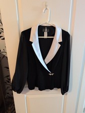 Alex Evenings Black and White Women's Evening Jacket