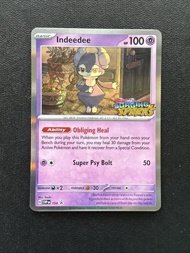Indeedee 154 Sv: Scarlet & Violet Promo Cards Holo