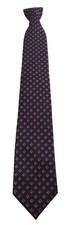 Bespoke New York Mens Purple Diamond Patterned Tie Unused