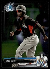 2017 Bowman Chrome Prospects Isael Soto Miami Marlins #BCP129