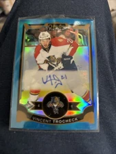 2015-16 O-Pee-Chee Platinum Auto Blue Rainbow Vincent Trocheck #VI Auto