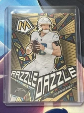 2023 Panini Mosaic Justin Herbert Razzle Dazzle SSP #RD-2 Chargers CASE HIT LAC