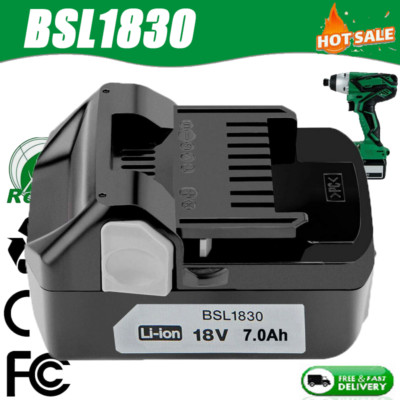 18V 7000mAh Li-ion Battery For Hitachi BSL1815S BSL1825 BSL1830 330557 330139