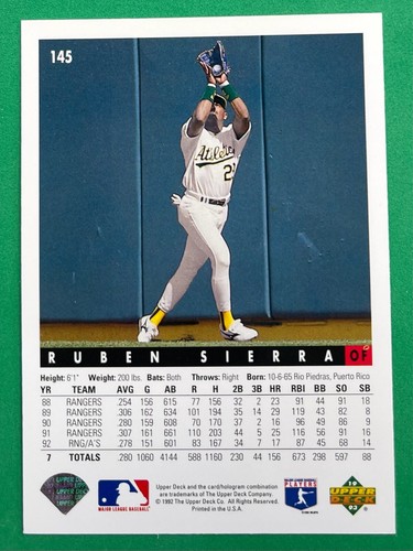 1993 Upper Deck Baseball *CHOOSE YOUR CARD/FINISH YOUR SET* #1-250 NM - Picture 104 of 180