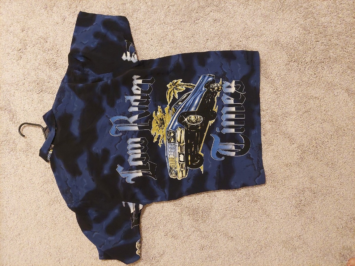 Cruzin Low. Low Rider Times Collar Shirt Size XL Y2k Vintage