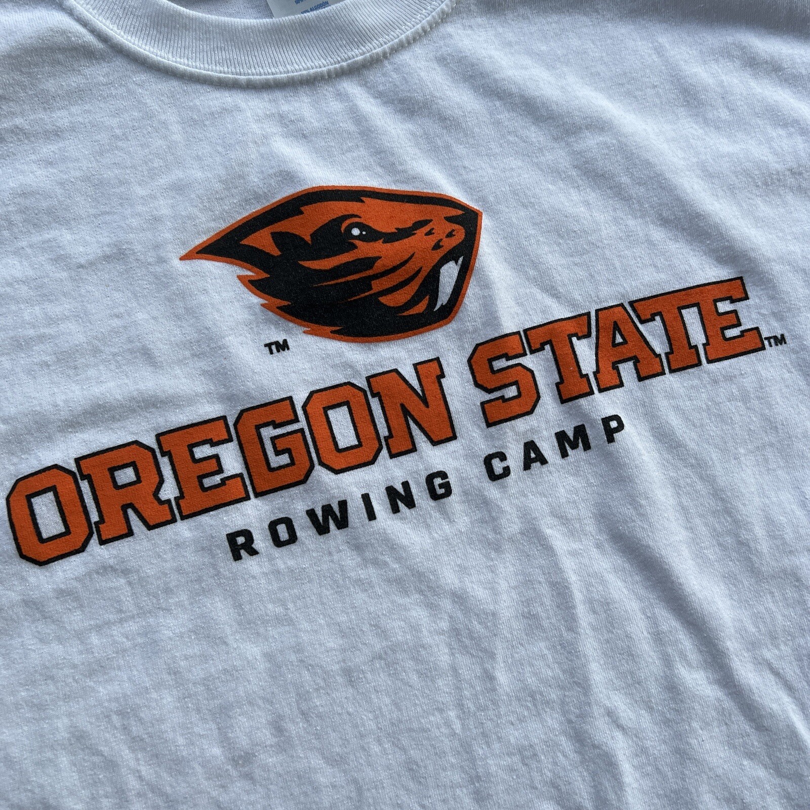 FILA Camicia bianca Oregon State OSU Beavers Rowing Camp taglia L large