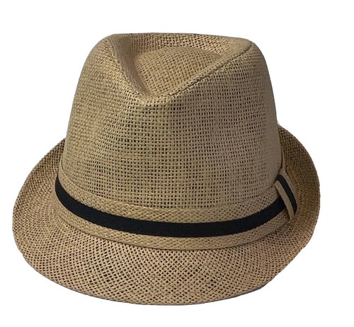NWT Madewell Straw Hat Chocolate Brown Fedora Beach Boho Hat  display picture 3