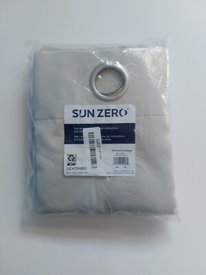 Sun Zero Preston Grommet Blackout 40 x 95 Pearl Curtain one Panel