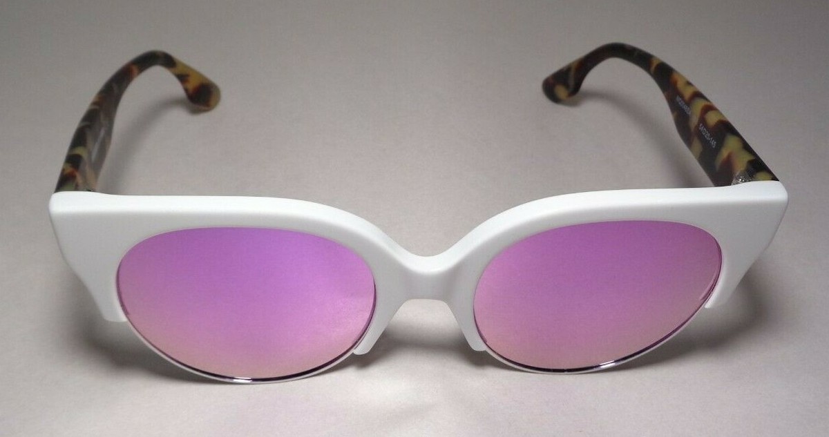 Alexander McQueen Women\'s MQ0048S 54mm Sunglasses McQ by Alexander McQueen MQ0048SA White Avana Pink New  main image 2