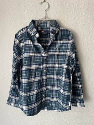 Vineyard Vines Window Pane Button-Up Long Sleeve Shirt 5T Kids NWOT