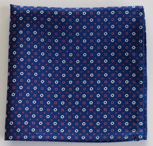 Hand printed Silk pocket square Handkerchiefs 30cm. Assorted colours & patterns - Picture 68 of 194