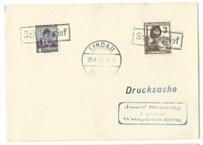 Schiffspost Bodensee Rahmenstempel "Schiffsbrief" auf Drucksache LINDAU 1938