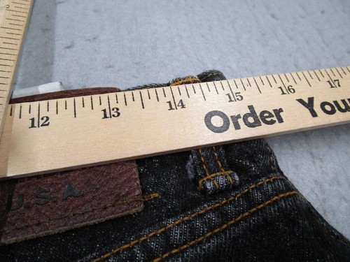 Edwin Jeans Mens 30 Blue Limited Version Vintage Taper Denim Made in USA 34x32* - Picture 6 of 10