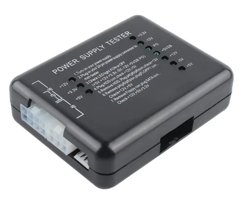 PC Computer PSU ATX Power Supply Tester 4/6/8/20/24 Pin Plug SATA Floppy Molex