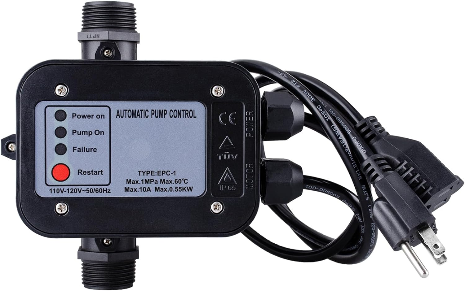 Smart Water Pump Pressure Controller Automatic Electronic Switch Adjustable Easy