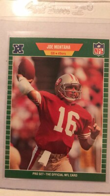 1989 Pro Set - Joe Montana #381 for sale online | eBay