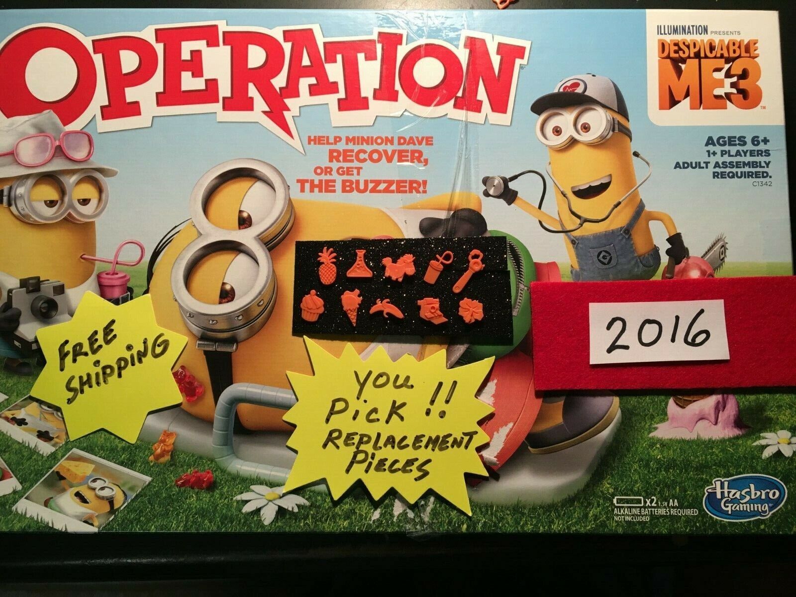 Instructions Rules The Game of Life Despicable Me Minion Made Replacement  Pieces