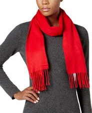 Cejon Women’s Solid Woven Scarf (Red)