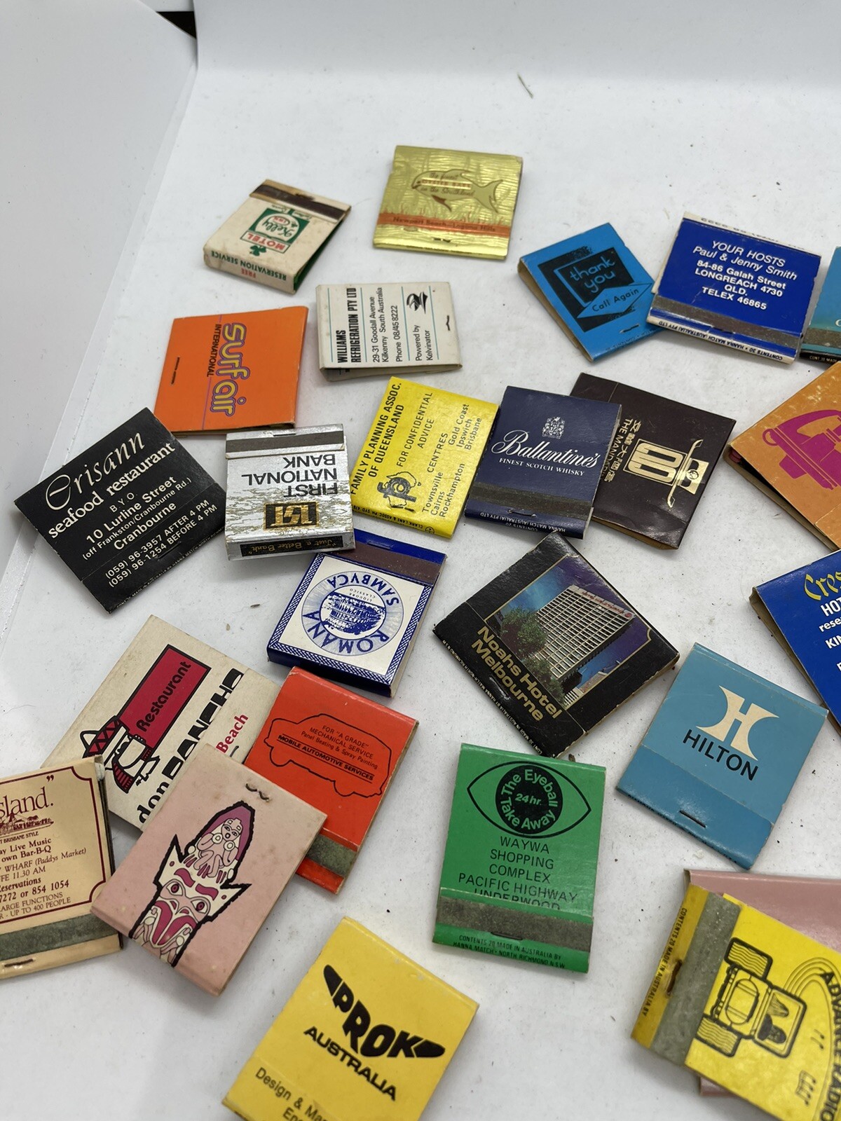 Matchboxes Matchbooks Bulk Lot. over 80’australian pieces Pu Brisbane