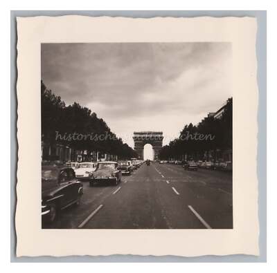 Paris - Arc de Triomphe de l Étoile  - Altes Foto 1950er
