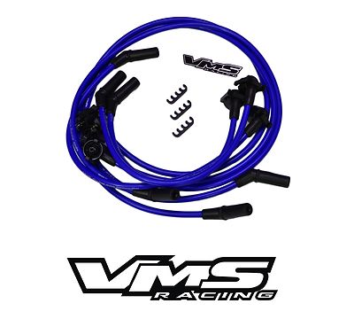 BLUE VMS RACING SPARK PLUG WIRE IGNITION CABLE SET FOR 95-99 PONTIAC FIREBIRD V6