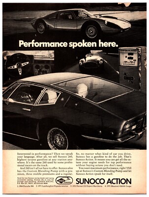 Vintage Original 1972 - Sunoco Action 260 Gasoline - Print Ad (8 x 11)