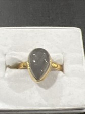 Brass Ring Size 7 Pretty Stone