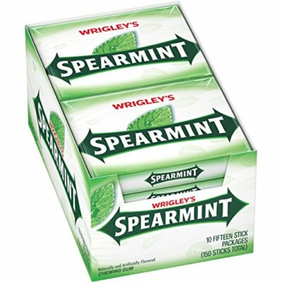 WRIGLEY'S Spearmint Chewing Gum, 15 pieces (10 packs) | eBay