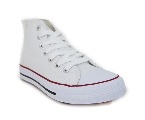 NEU HI TOP CANVAS RETRO BASEBALL BASKETBALLSTIEFEL TRAININGS UK 3 4 5 6 7 8 9 10 - Bild 8 von 13