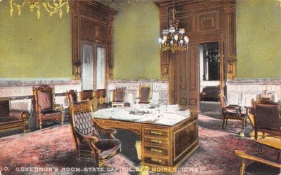 Des Moines Iowa State Capitol Governor S Room Office Desk 1910