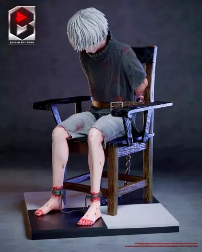 Figura de estatua de resina BW Studio Ken Kaneki Chair Ghoul GK versión 2,0 NUEVO EN STOCK - Imagen 1 de 15